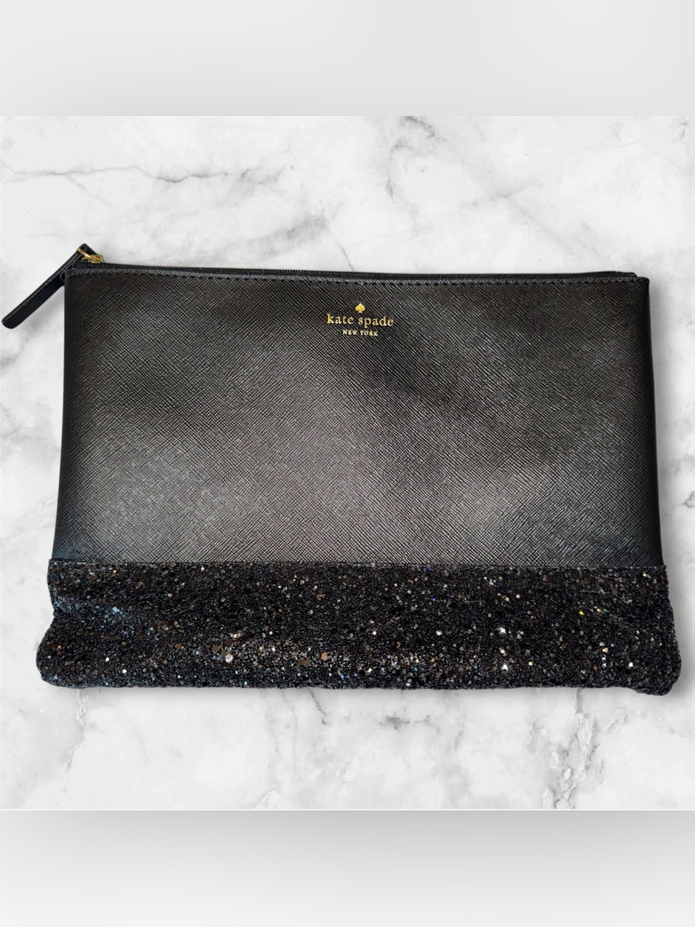 Kate Spade glitter clutch